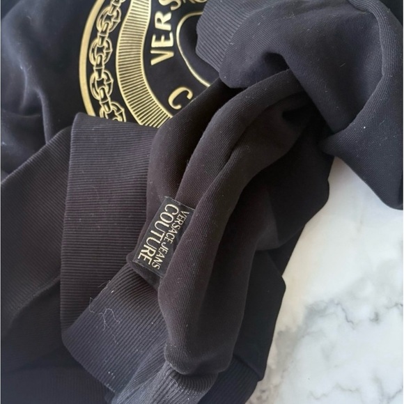 Versace Black and Gold Crewneck Sweater - Picture 4 of 5